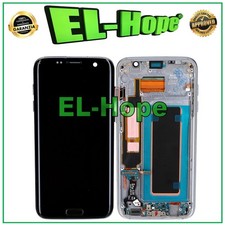 DISPLAY OLED FRAME PER SAMSUNG GALAXY S7 EDGE SM-G935 TOUCH SCREEN VETRO NERO