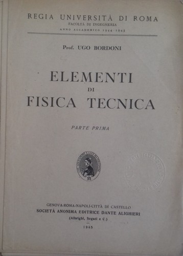 Elementi fisica tecnica - di,