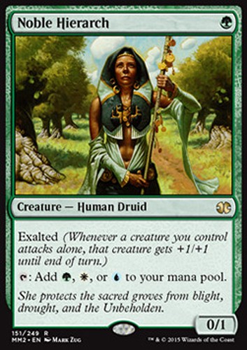 Mtg noble hierarch foil exc - mtg,