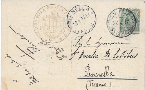 Posta militare divisione - militare, "25^divisione"