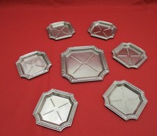 🟢  SET DI SOTTOBOTTIGLIA + SEI SOTTOBICCHIERI INOX 18/10 EPOCA 900-153