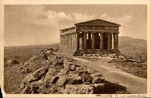 Cartolina antico tempio della - cartolina,
