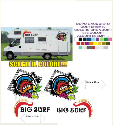 Adesivi camper big - adesivi, bear