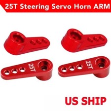 4PCS Corno Servo Rosso 25T per