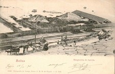 dq36 cartolina saline margherita da savoia provincia di foggia super!