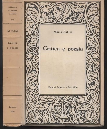 Libri fubini critica - libri, poesia