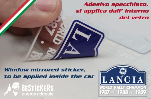 Adesivo lancia delta hf - adesivo,