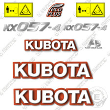 Adatto per Kubota KX057-4 Kit Decalcomanie Mini Escavatore Ricambio Decalcomanie (KX 057-4)