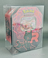 Teca Custodia Tin in latta Pokemon in Plastica per Scatole Protector Case