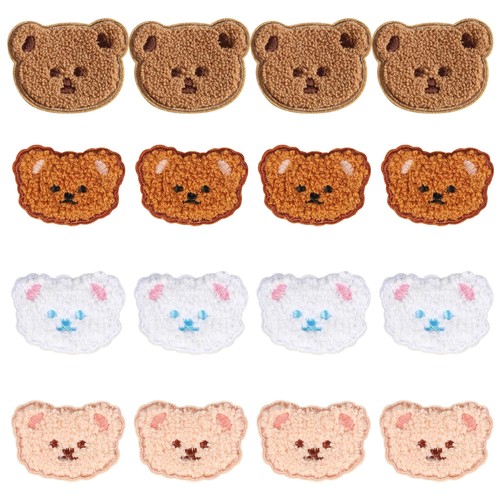 Toppe tessuto con orso - tessuto,