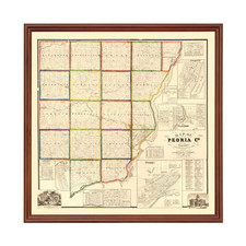 Vecchia mappa della contea di