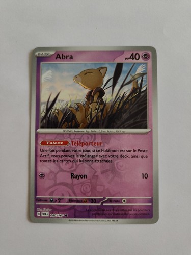 Carte pokémon abra - carte,
