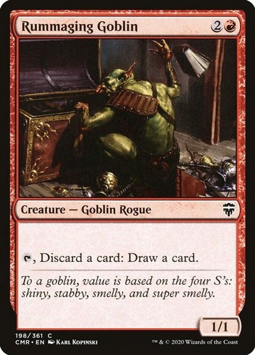 Rumaging goblin 198 - rumaging, (nm)