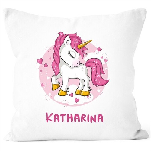 Federa cuscino nome unicorno - nome,