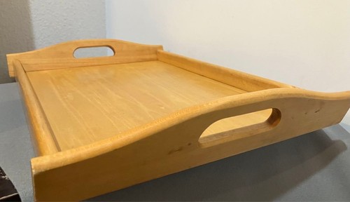 Vassoio tè legno con - in,