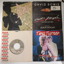 LOTTO 6x DAVID BOWIE 7" 45 giri disco vinile