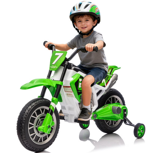 Motocicletta sporca 12v verde - sporca,