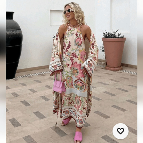 Zara floral print belted - zara,