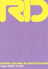 RID. Rivista italiana di dialettologia (Vol. 39) [Paperback]