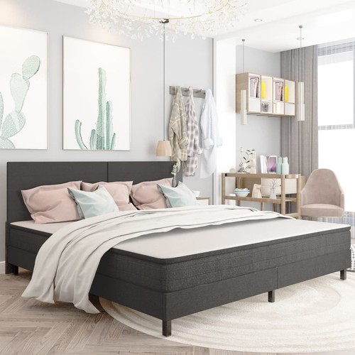 Vidaxl letto molle grigio - letto,