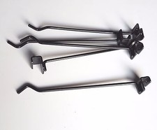 10pz GANCIO GANCI CM.25 esposizione NEGOZIO attrezzatura x barra 15 filo D6 NERI