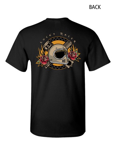 Shirt nera moto casco - t-shirt,