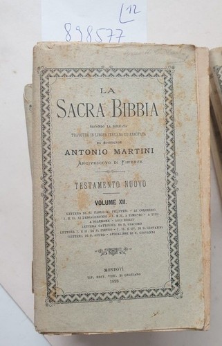 Sacra bibbia secondo la - la,