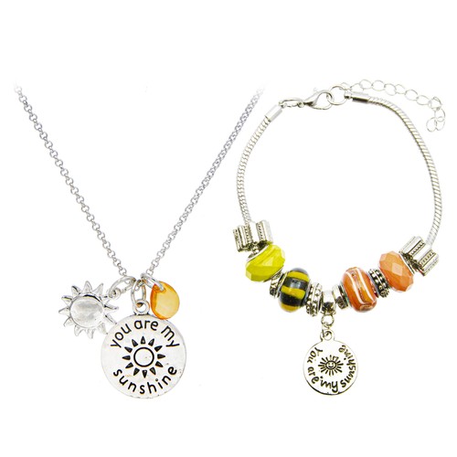 Set bracciale collana charm - set,