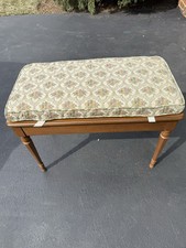 Sgabello panca vintage francese country marrone