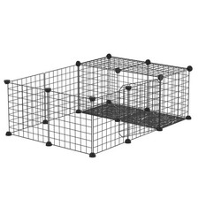 PawHut Recinto Modulabile per Conigli, Porcellini d'India e Roditori