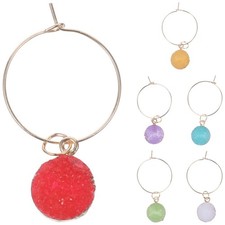  6 Pezzi Bicchieri Vino Charms