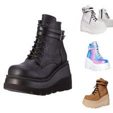 Scarpe donna zeppa plateau