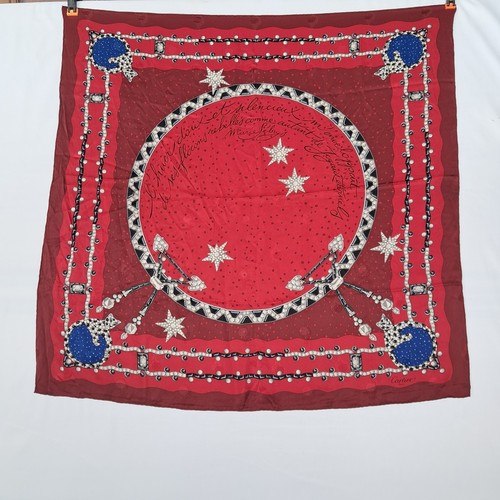 Foulard cartier 100 seta - cartier, 100%