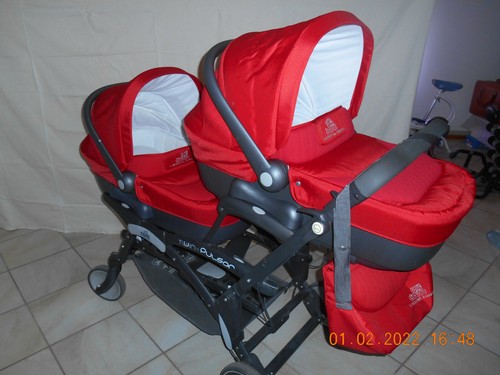 Passeggino trio gemellare - passeggino,