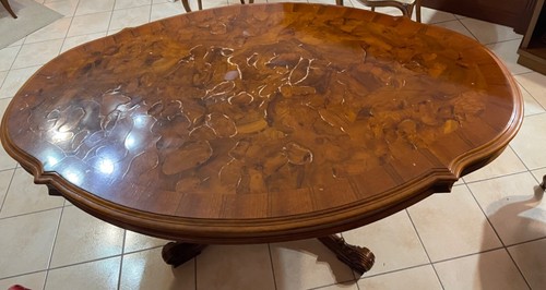 Tavolo ovale arte povera in - tavolo,
