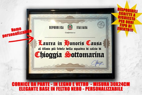Laurea quadro tifoso calcio