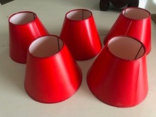 lot de 5 anciens abat-jour