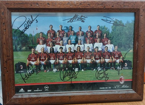Cartolina milan autografata - milan,