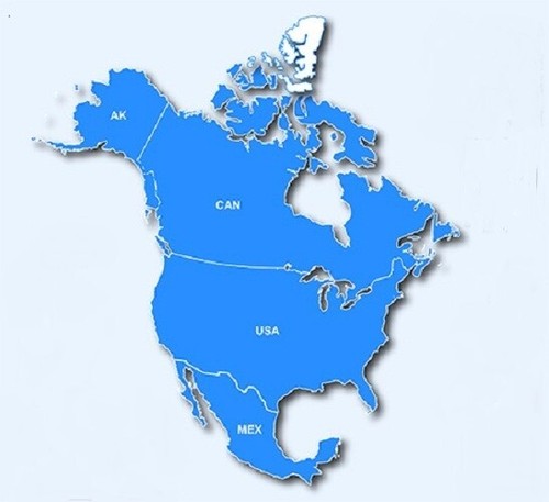 Mappa gps nord america usa - mappa,