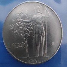 Rara moneta 100 lire - da, del