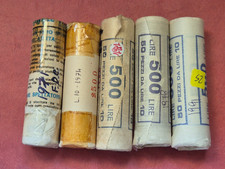 LOTTO 5 Rotolini 10 lire Spiga