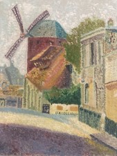 Bel Dipinto 1950 Mulino Parigi