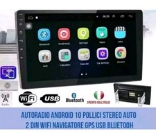AUTORADIO ANDROID 10 POLLICI STEREO AUTO 2 DIN WIFI NAVIGATORE GPS USB BLUETOOH