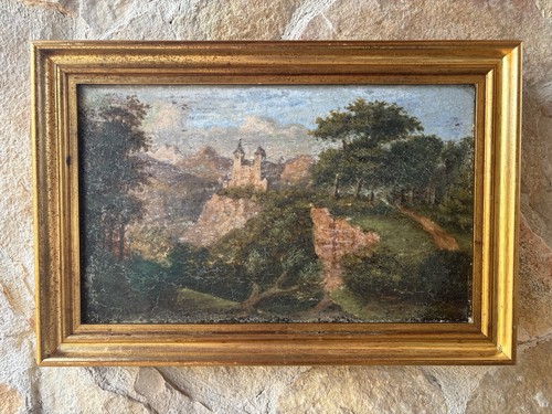 Quadro antico paesaggio - quadro, -paesaggio