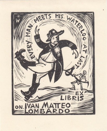 Exlibris bookplate holzschnitt - exlibris,