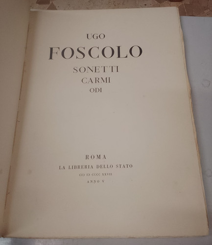 Ugo foscolo sonetti carmi - foscolo,