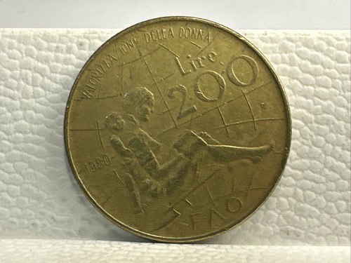 Moneta coin 200 lire - moneta,