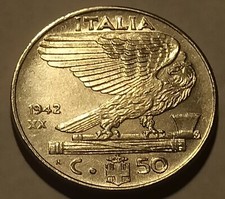 50 CENTESIMI 1942 XX -(