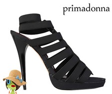 SCARPE SANDALI PRIMADONNA NERO