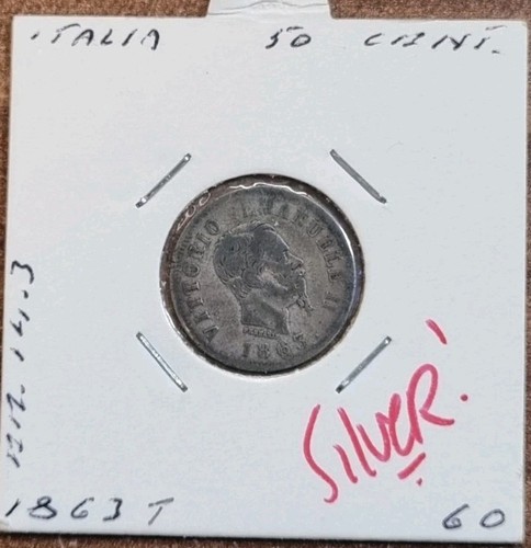 Italia centesimi 1863 t - 50,